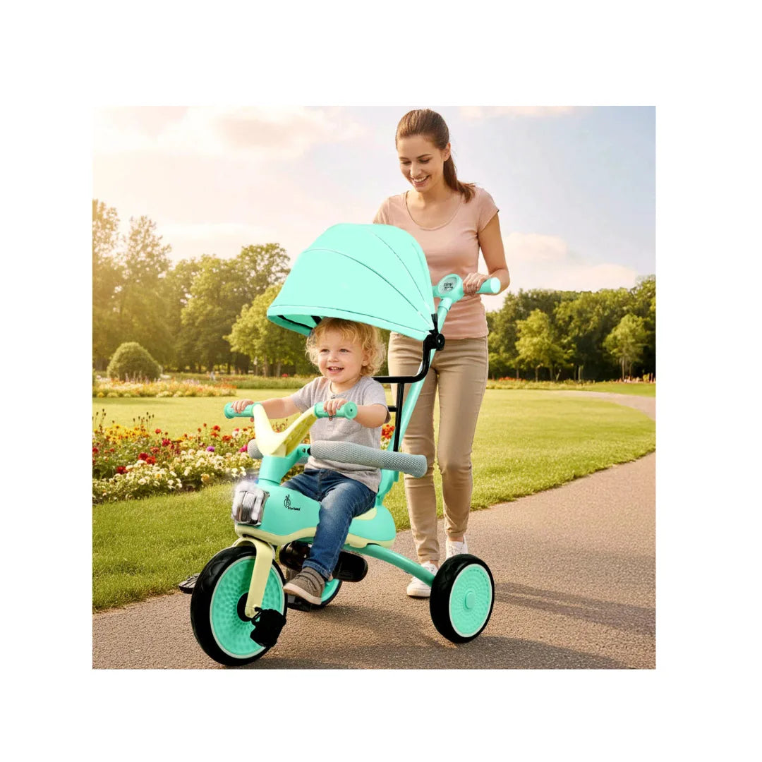Kids tricycle with canopy and lights