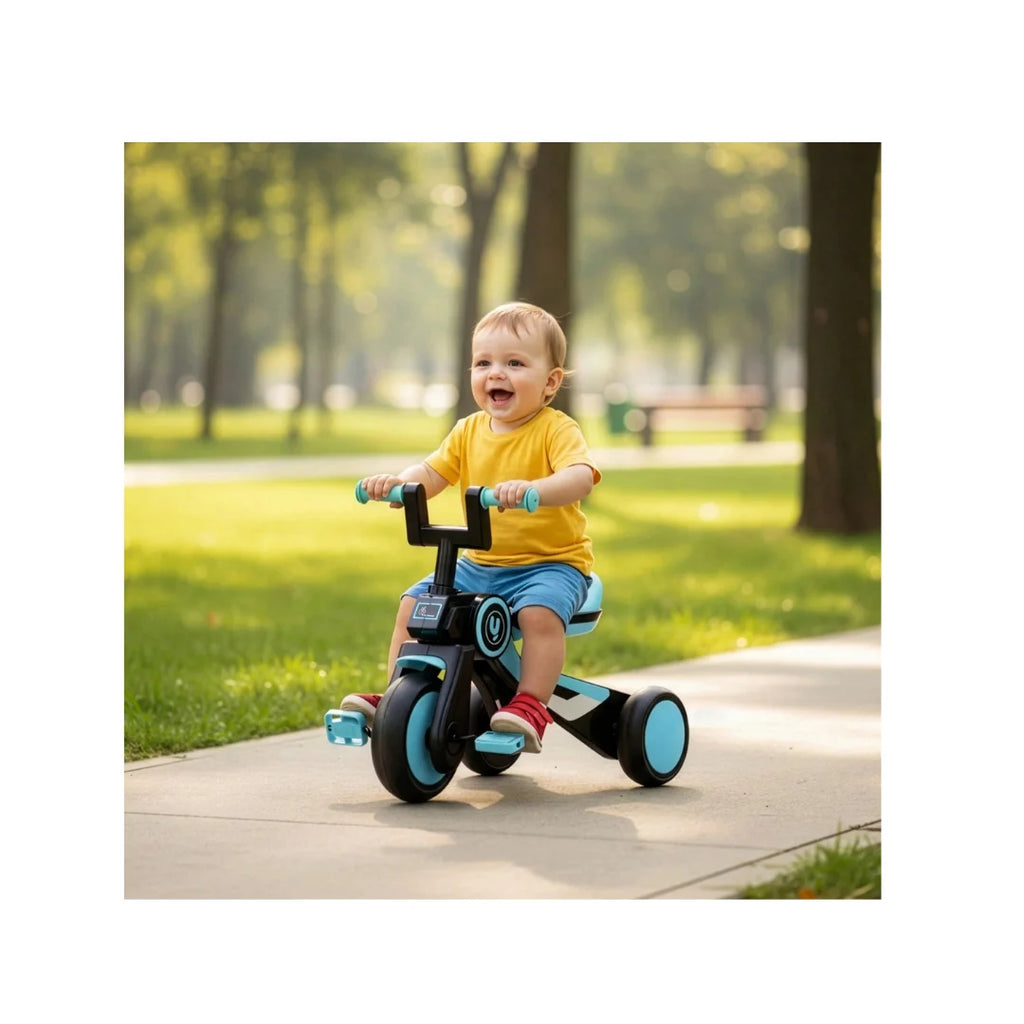 Kids tricycle with anti-slip handlebars