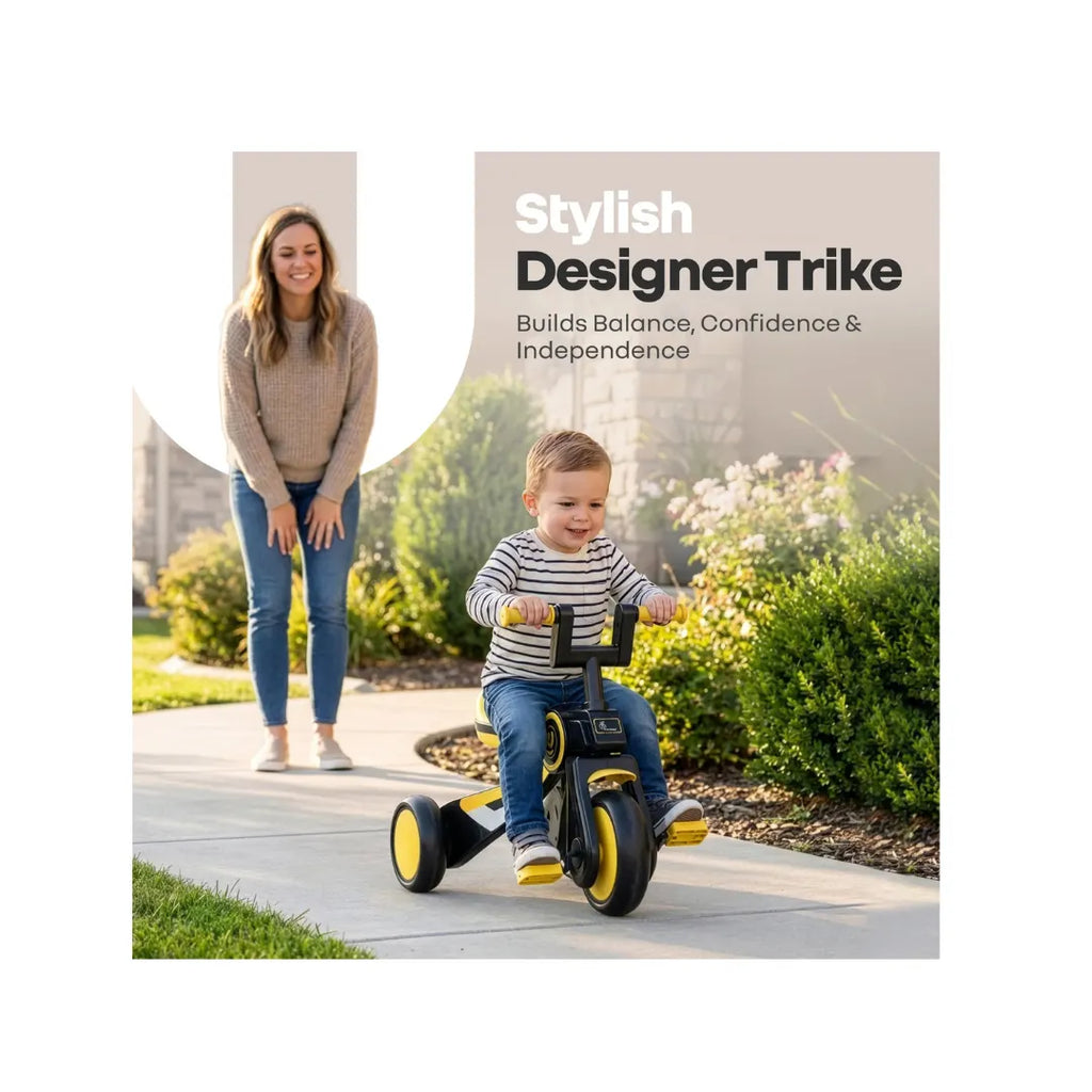 Kids tricycle with anti-slip handlebars