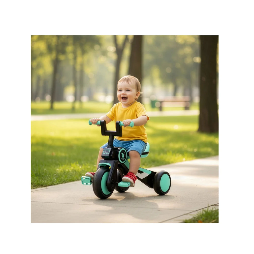 Kids tricycle with anti-slip handlebars