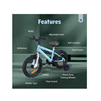 Kids bicycle with training wheels and seat