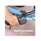 Kids bicycle with training wheels attached
