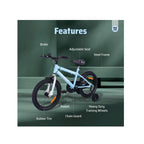 Kids bicycle with training wheels attached