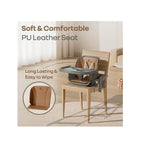 Foldable baby high chair with tray