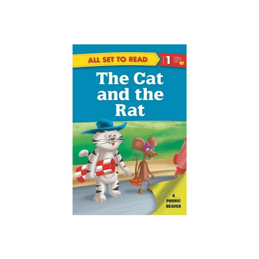 Om Books International Books Om Books All set to Read- A Phonic Reader- The Cat and The Rat- Readers for kids