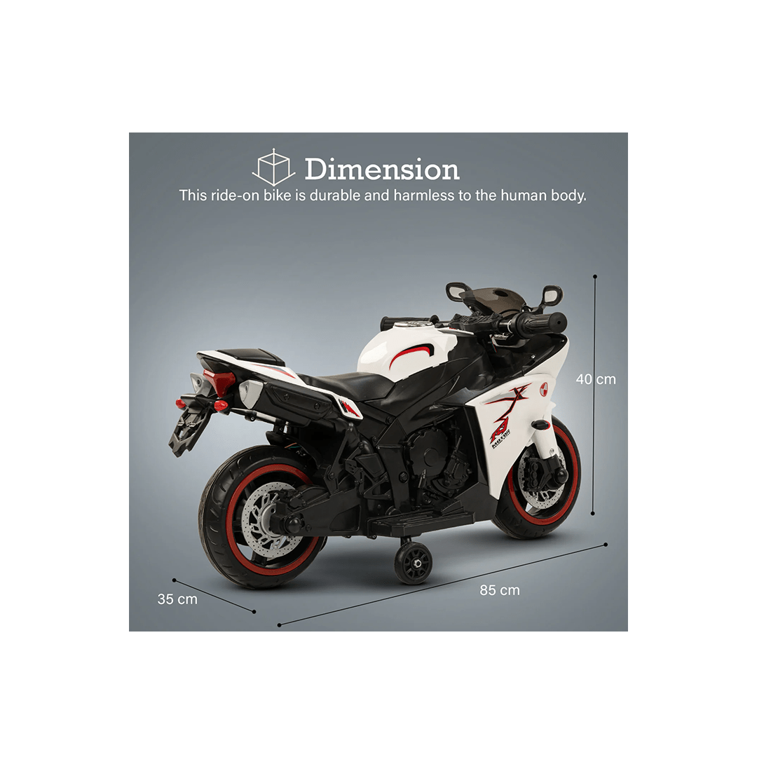 Baybee Ride-ons Baybee R7 Rechargeable Battery Operated Bike for Kids, Ride on Toy Baby Bike with Music & LED Light