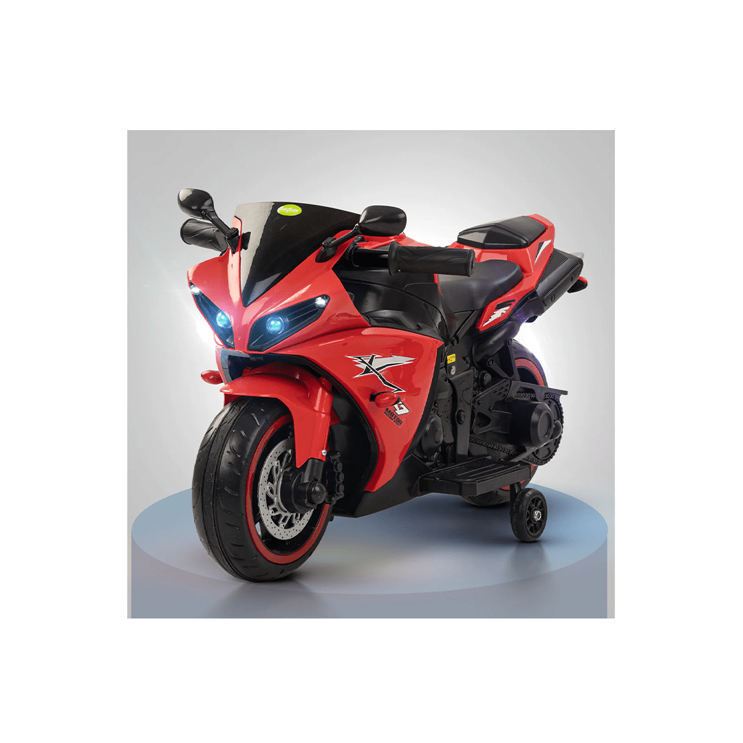 Baybee Ride-ons Baybee R7 Rechargeable Battery Operated Bike for Kids, Ride on Toy Baby Bike with Music & LED Light