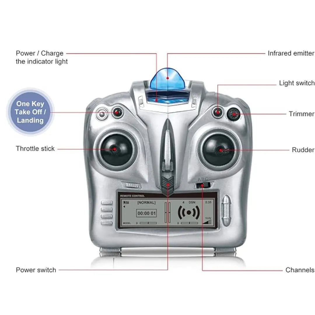 Remote control helicopter with LED lights