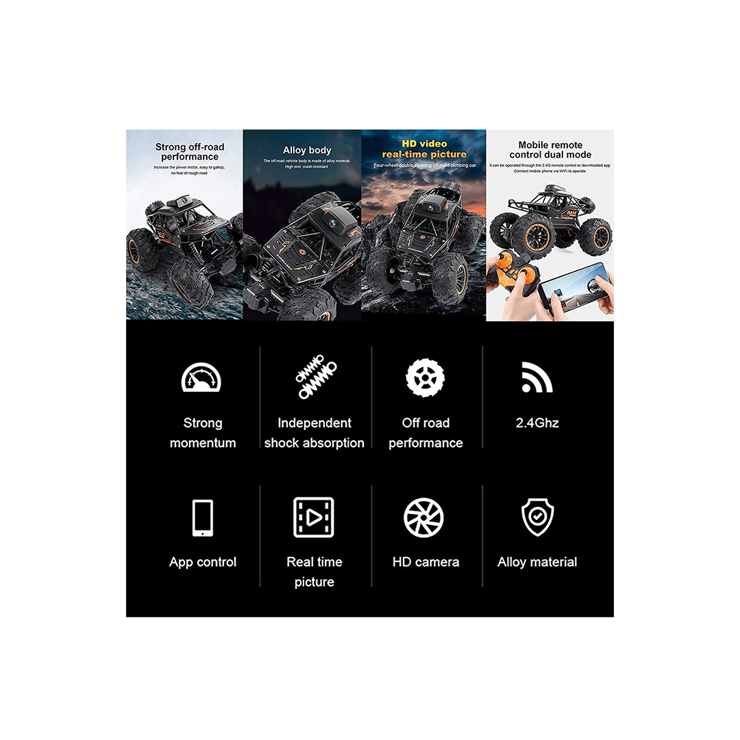 Baan Toys Toys Baan Toys Remote Control Car With 720P Hd FPV Wi-Fi Camera For Kids (6 Years+)