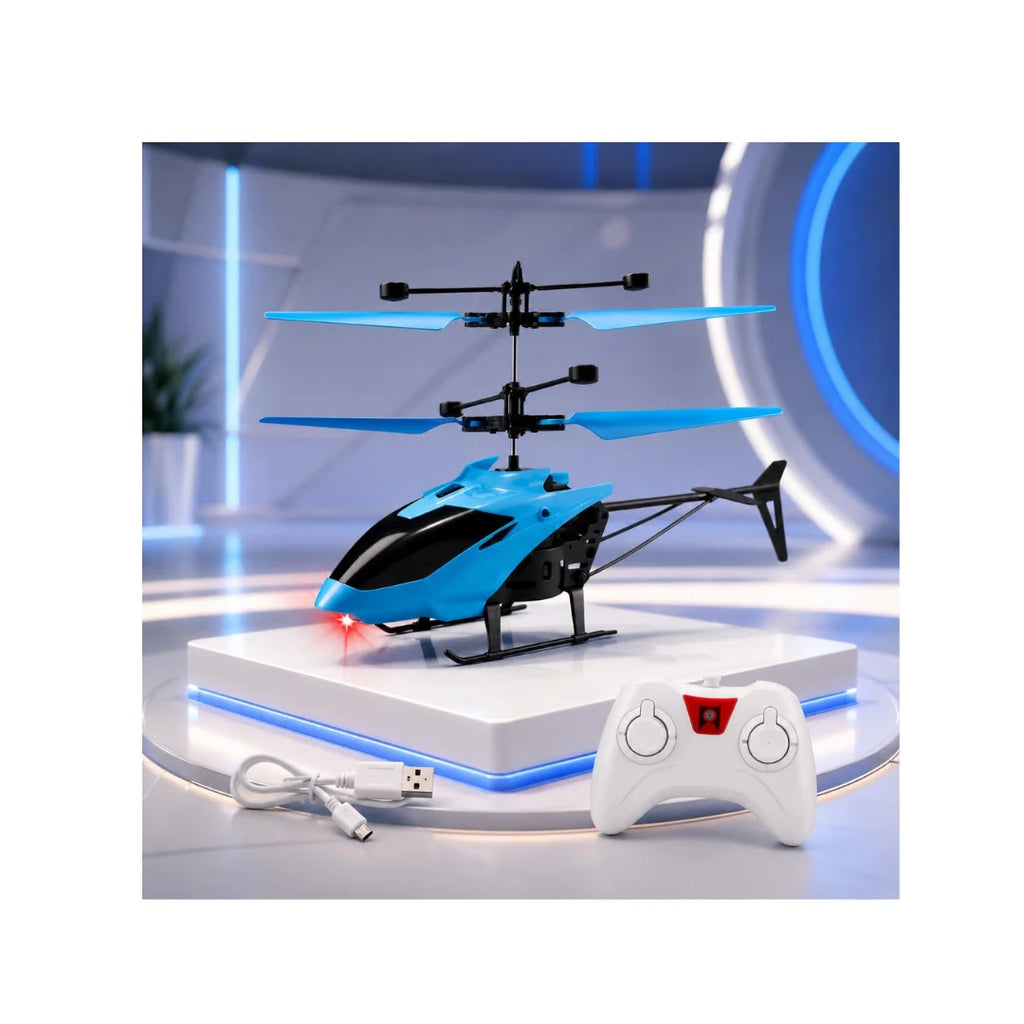 Remote control helicopter toy for kids with easy flying controls