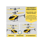 Remote control helicopter toy for kids with easy flying controls