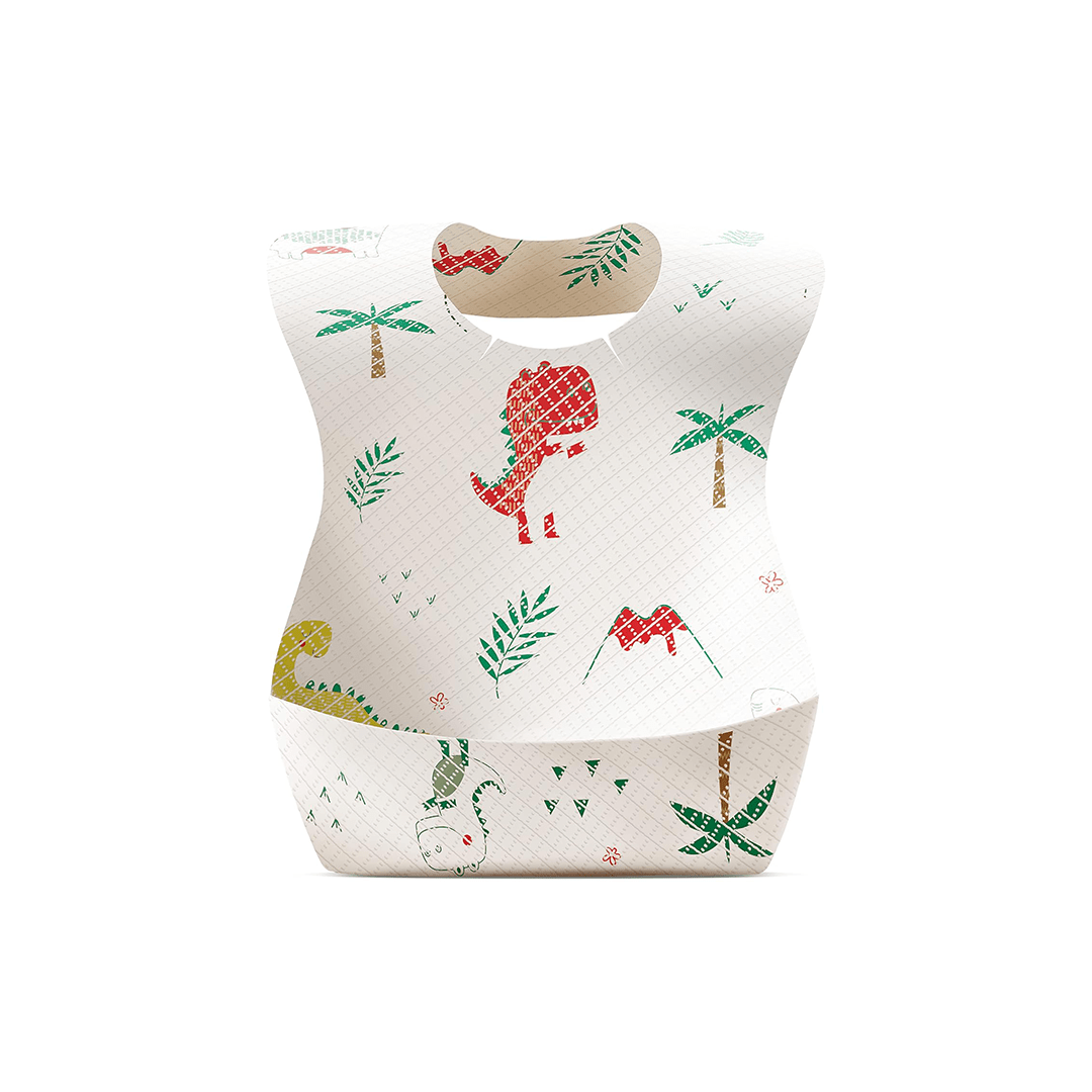 LuvLap Other Gears LuvLap Disposable Baby Bibs, 30 Pack Soft Travel Bibs for Feeding Infant Babies, Use and Throw Bibs, Toddler Drool Burp Apron, 3 Layer Absorbent Yet Waterproof For Kids