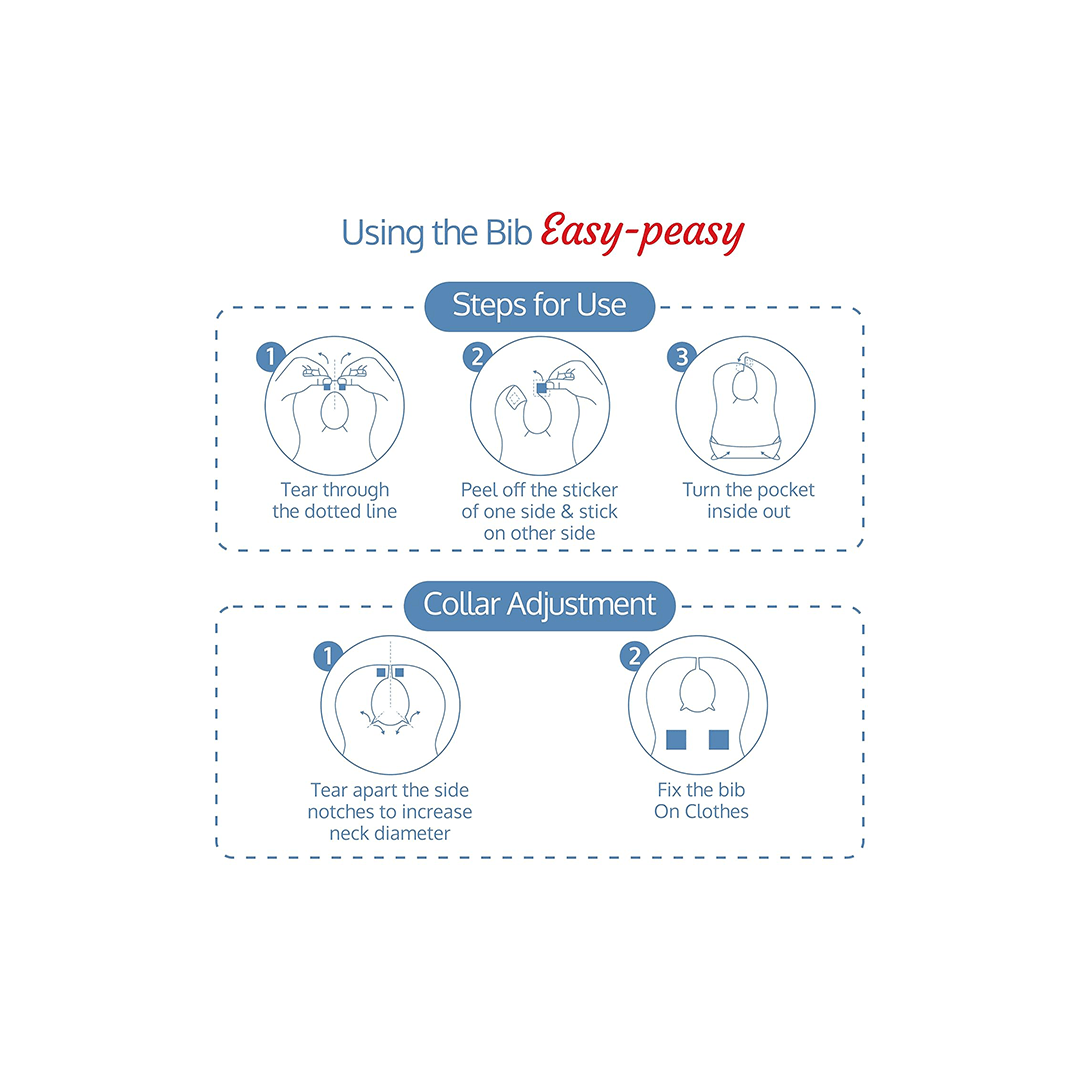 LuvLap Other Gears LuvLap Disposable Baby Bibs, 30 Pack Soft Travel Bibs for Feeding Infant Babies, Use and Throw Bibs, Toddler Drool Burp Apron, 3 Layer Absorbent Yet Waterproof For Kids