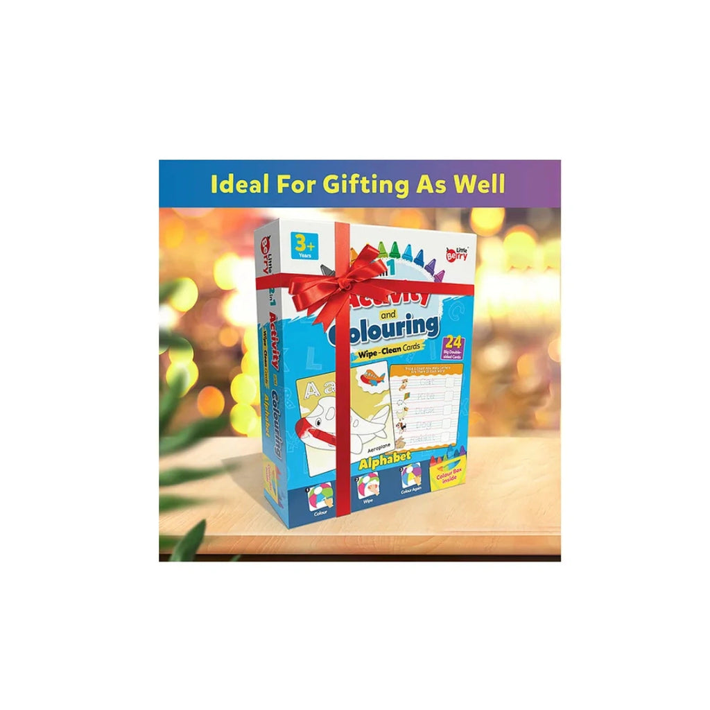Alphabet Colour & Wipe Flash Card Set for Kids