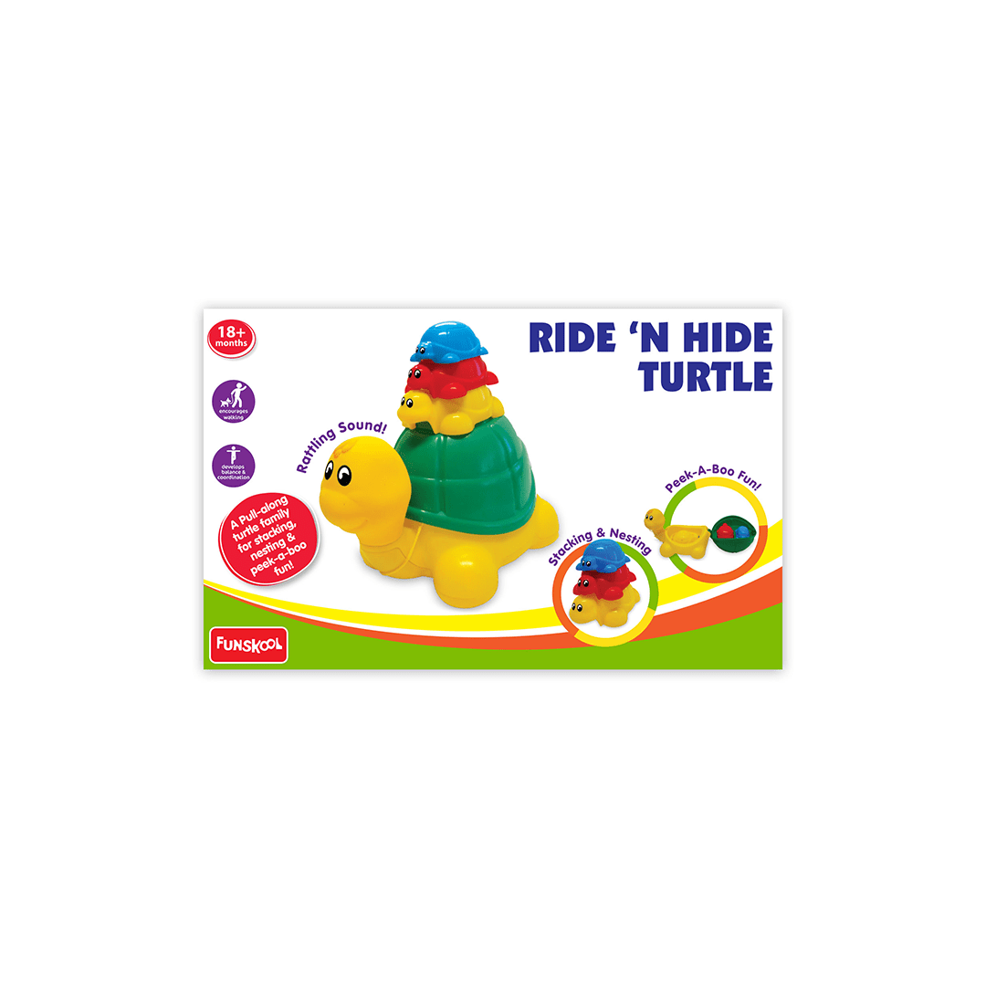 Funskool Toys Funskool Giggles Ride N Hide Turtle (18 Months+)