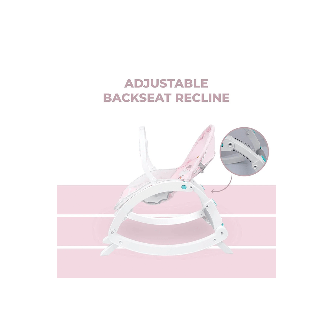 R for Rabbit Other Gears R For Rabbit 3 in 1 Rock N Play Rocker - Adjustable Backrest Recline, Detachable Toy Bar, Soothing Music & Vibration, Adjustable backrest, ( 0 Months+ )