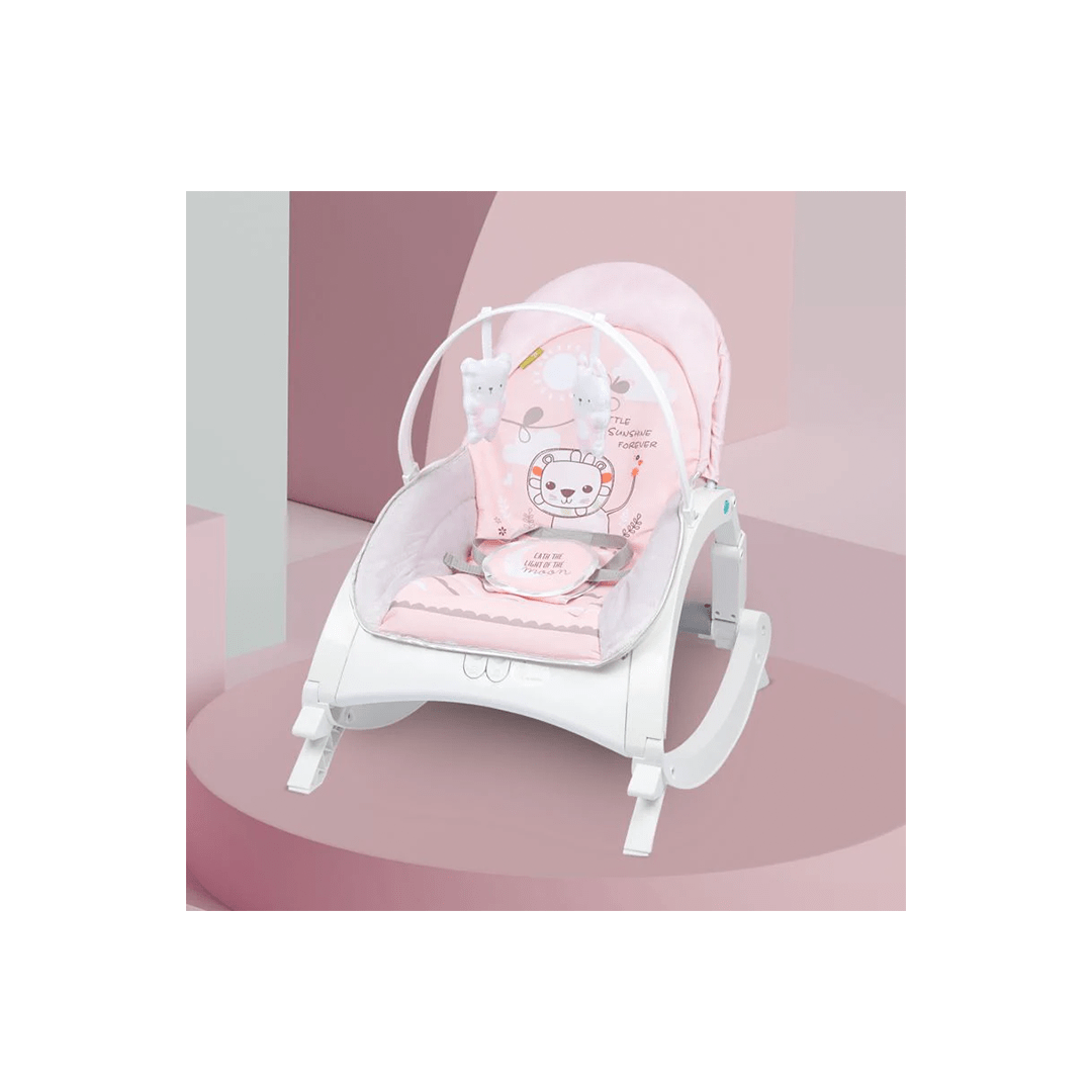 R for Rabbit Other Gears R For Rabbit 3 in 1 Rock N Play Rocker - Adjustable Backrest Recline, Detachable Toy Bar, Soothing Music & Vibration, Adjustable backrest, ( 0 Months+ )