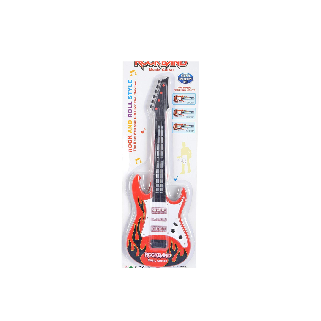 Rock Band Musical Plastic Guitar for Kids