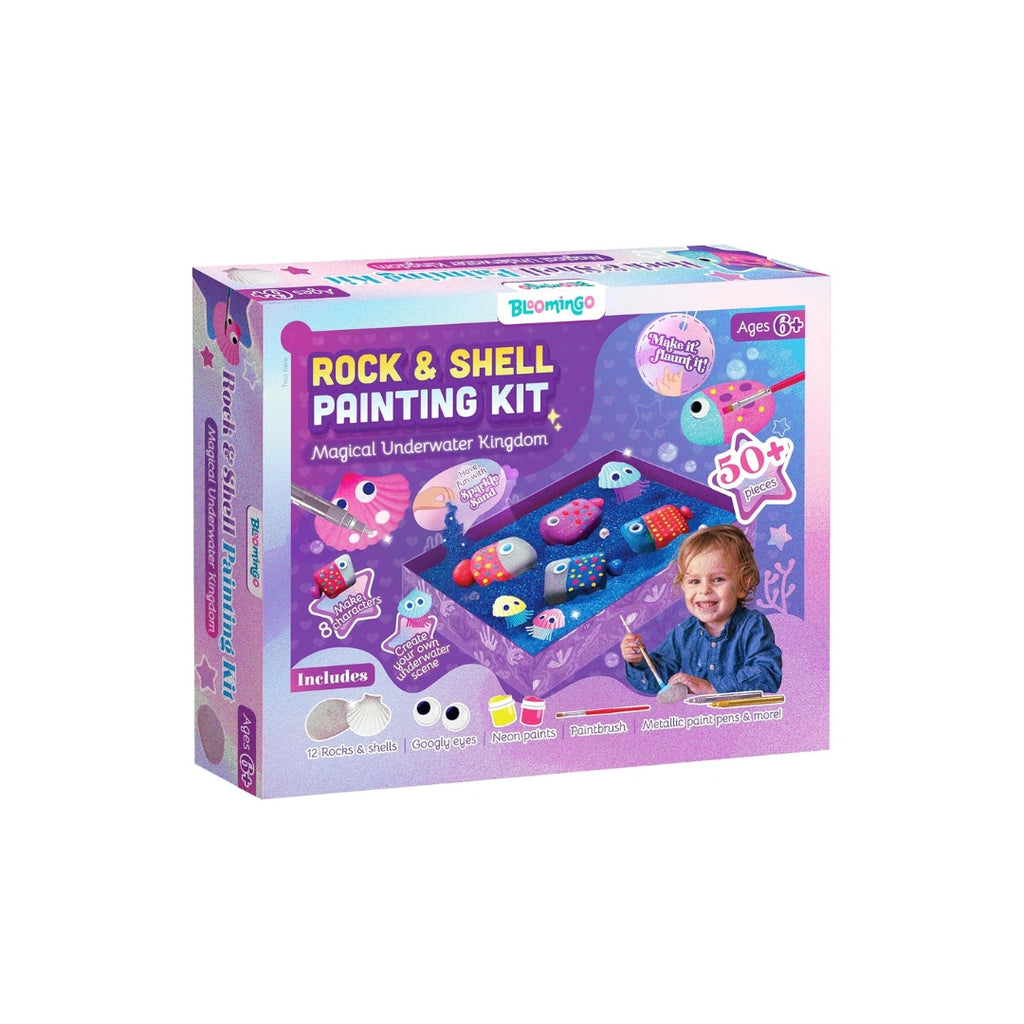 Rock and  shell,Magical Underwater Kingdom Painting Craft Gift for Boys & Girls
