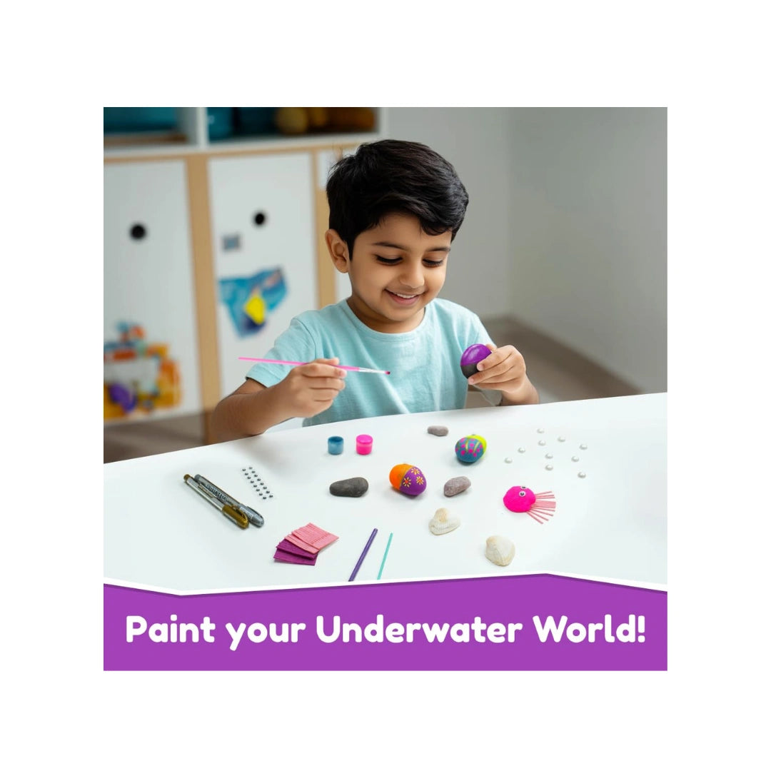 Rock and  shell,Magical Underwater Kingdom Painting Craft Gift for Boys & Girls