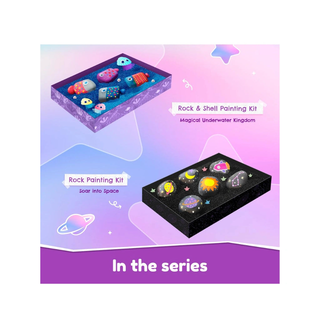 Rock and  shell,Magical Underwater Kingdom Painting Craft Gift for Boys & Girls