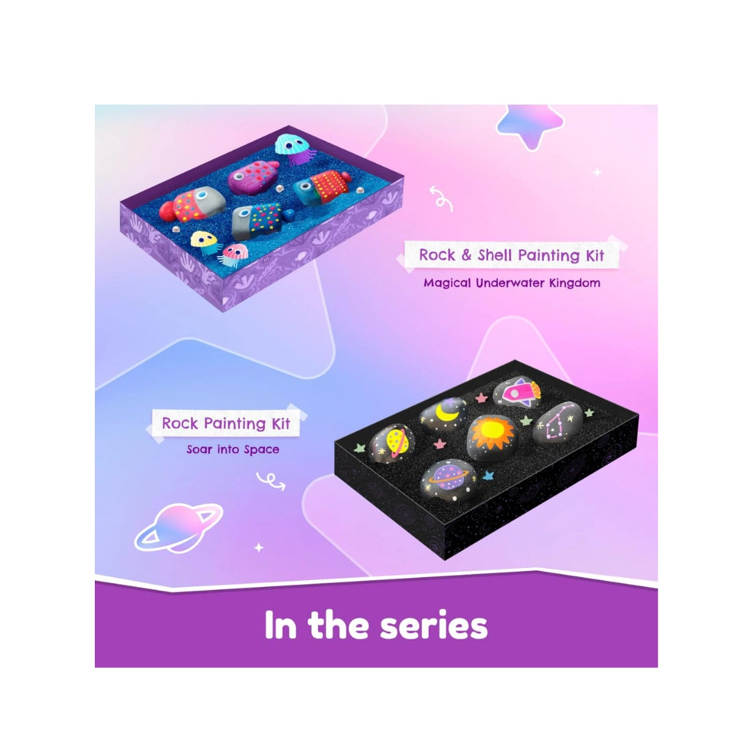 Rock and  shell,Magical Underwater Kingdom Painting Craft Gift for Boys & Girls