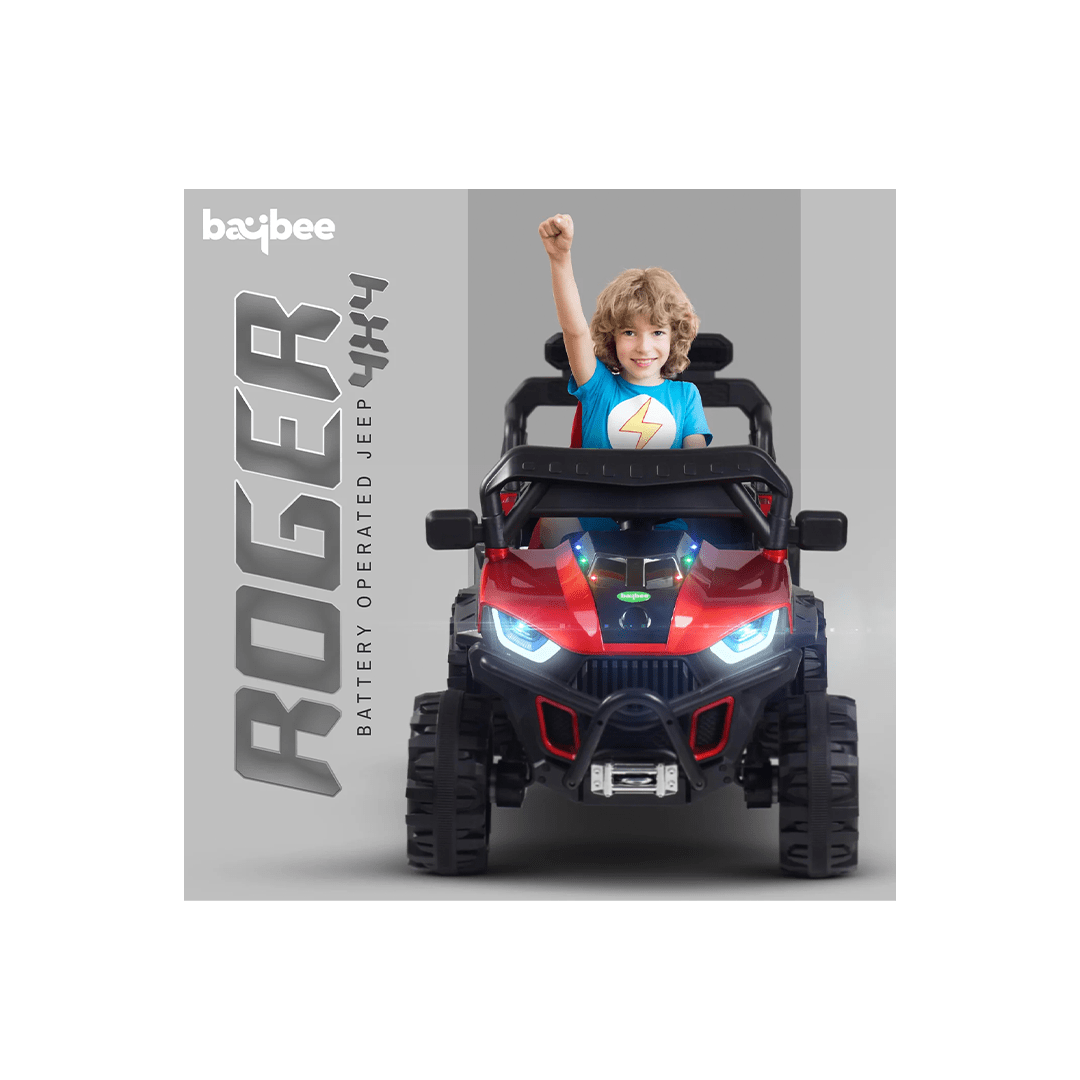 Baybee Ride-ons Baybee Roger Kids Painted Battery Operated Jeep for Kids