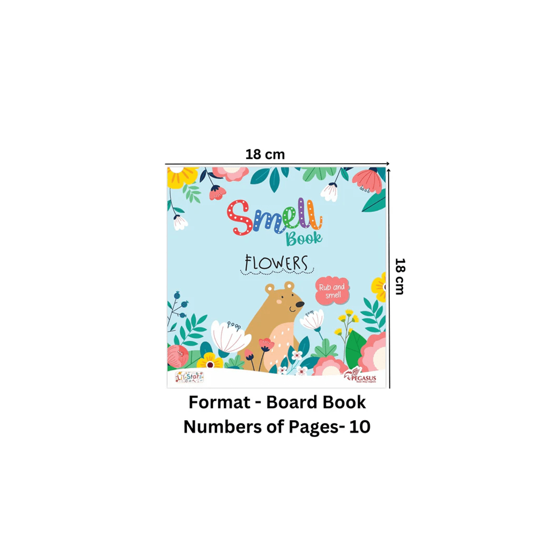 Pegasus Books Pegasus Rub and Smell Board Book – Flowers (1 Year+)