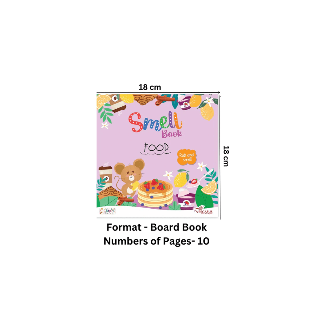 Pegasus Books Pegasus Rub and Smell Board Book – Food (1 Year+)