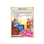 Imp spins straw into gold in magical room.