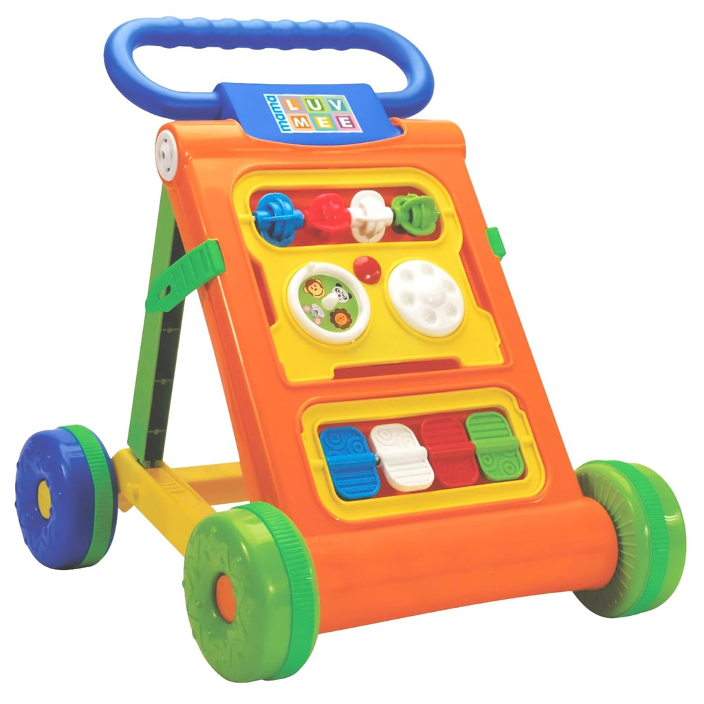 Star Baby Activity Walker Learning Push Walker for Babies 6 to 18 Months, Foldable Musical Walker with Recreational Toy (6 Months -2 Years) Color as Per Availability