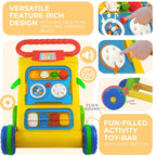 Star Baby Activity Walker Learning Push Walker for Babies 6 to 18 Months, Foldable Musical Walker with Recreational Toy (6 Months -2 Years) Color as Per Availability