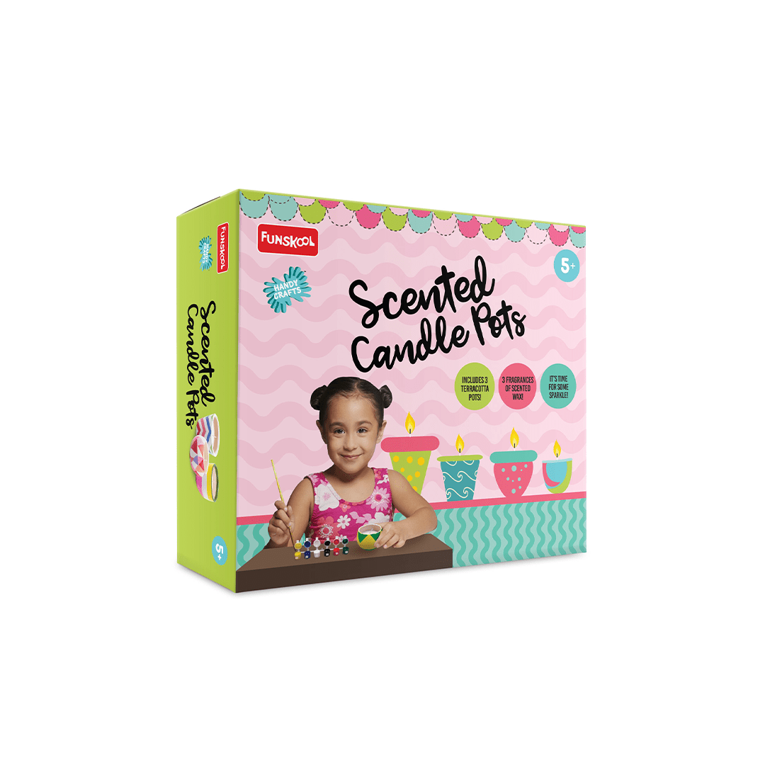 Funskool Art And Craft Kit Funskools Scented Candle Pots - Multicolor (5 years+)