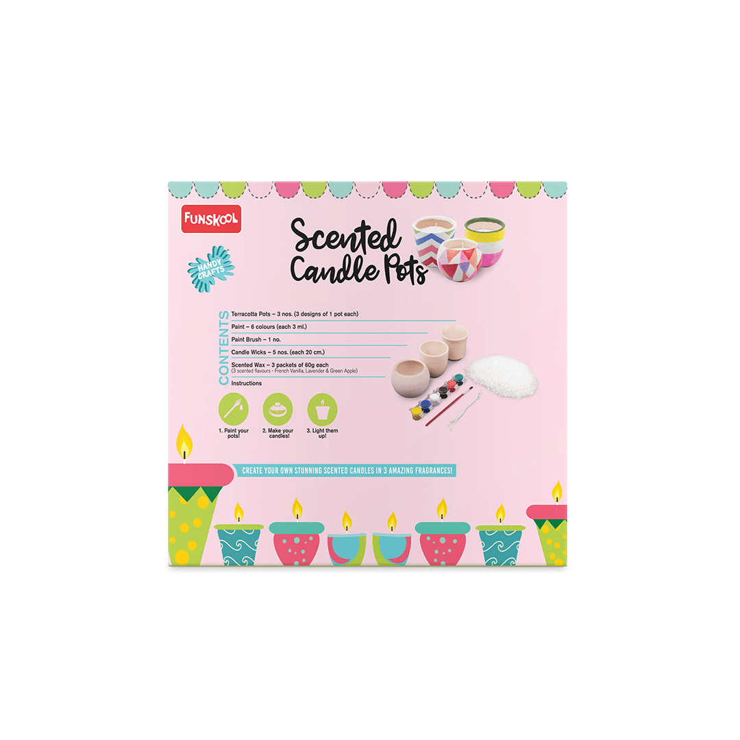 Funskool Art And Craft Kit Funskools Scented Candle Pots - Multicolor (5 years+)