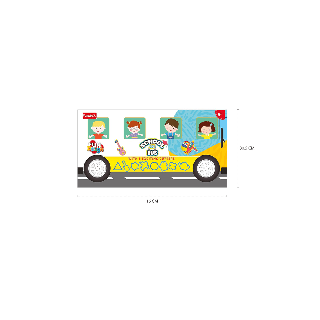Funskool Craft Kit Funskool Fun Dough School Bus (3 Years+)