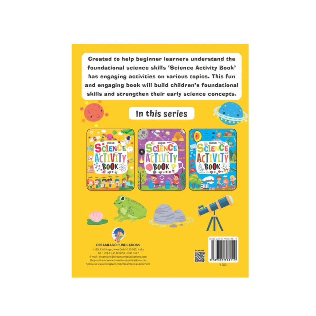 Kids science activity workbook