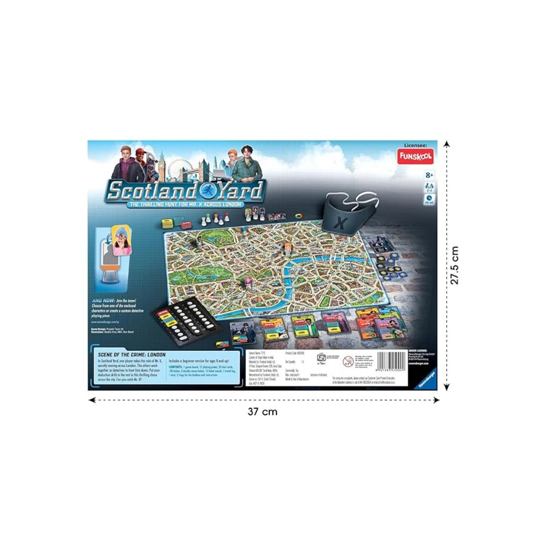 Exciting detective chase and mystery strategy board game