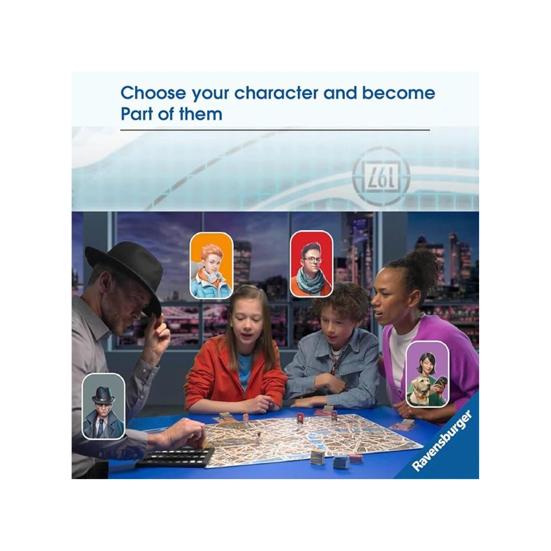 Exciting detective chase and mystery strategy board game