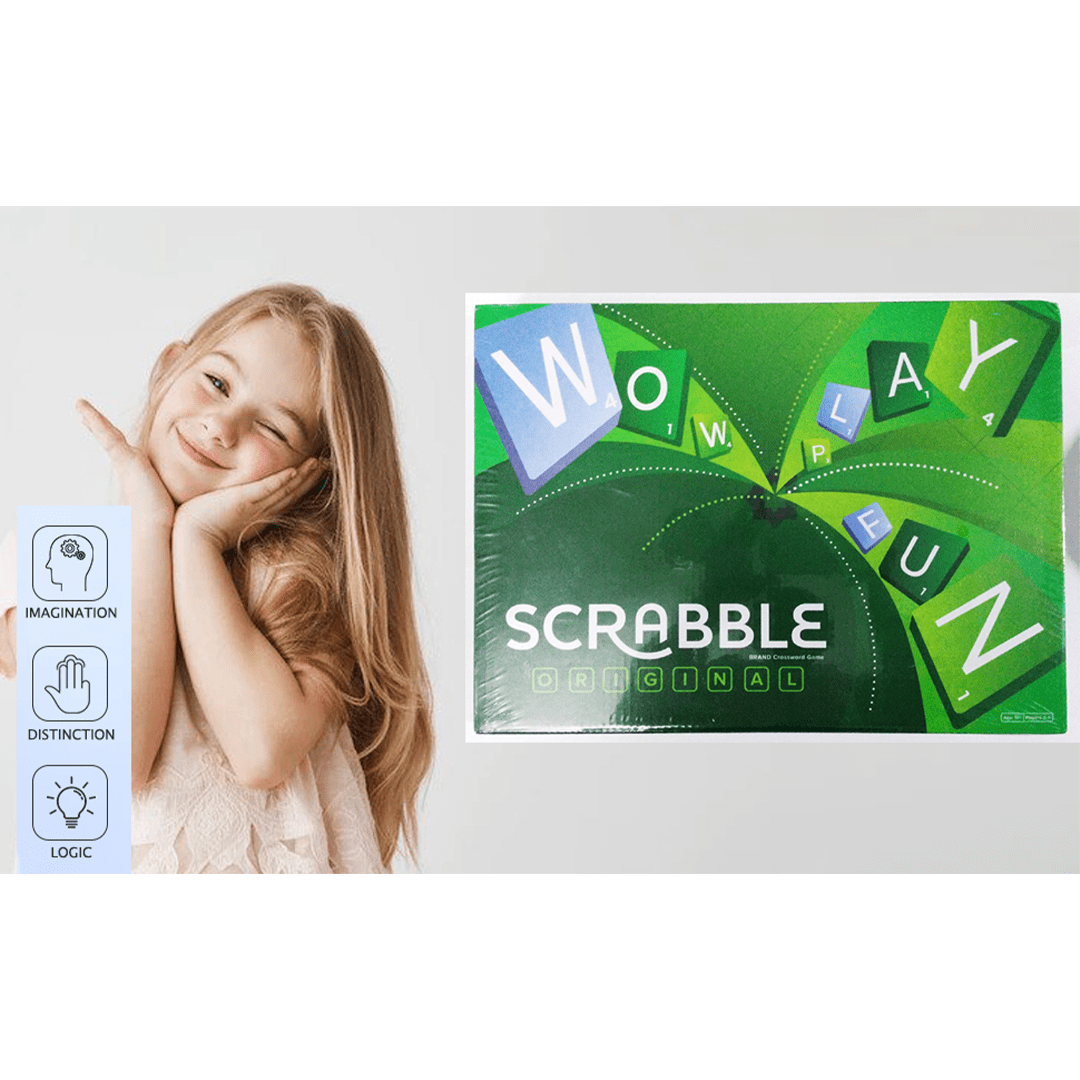 Baan Toys Toys Baan Toys Scrabble playnlearn Card Board Game | Word-Letters Game For Kids (3 Years+)