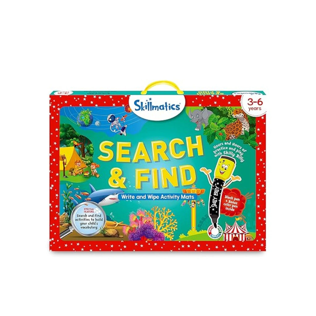 Search and find reusable learning activity game for kids.