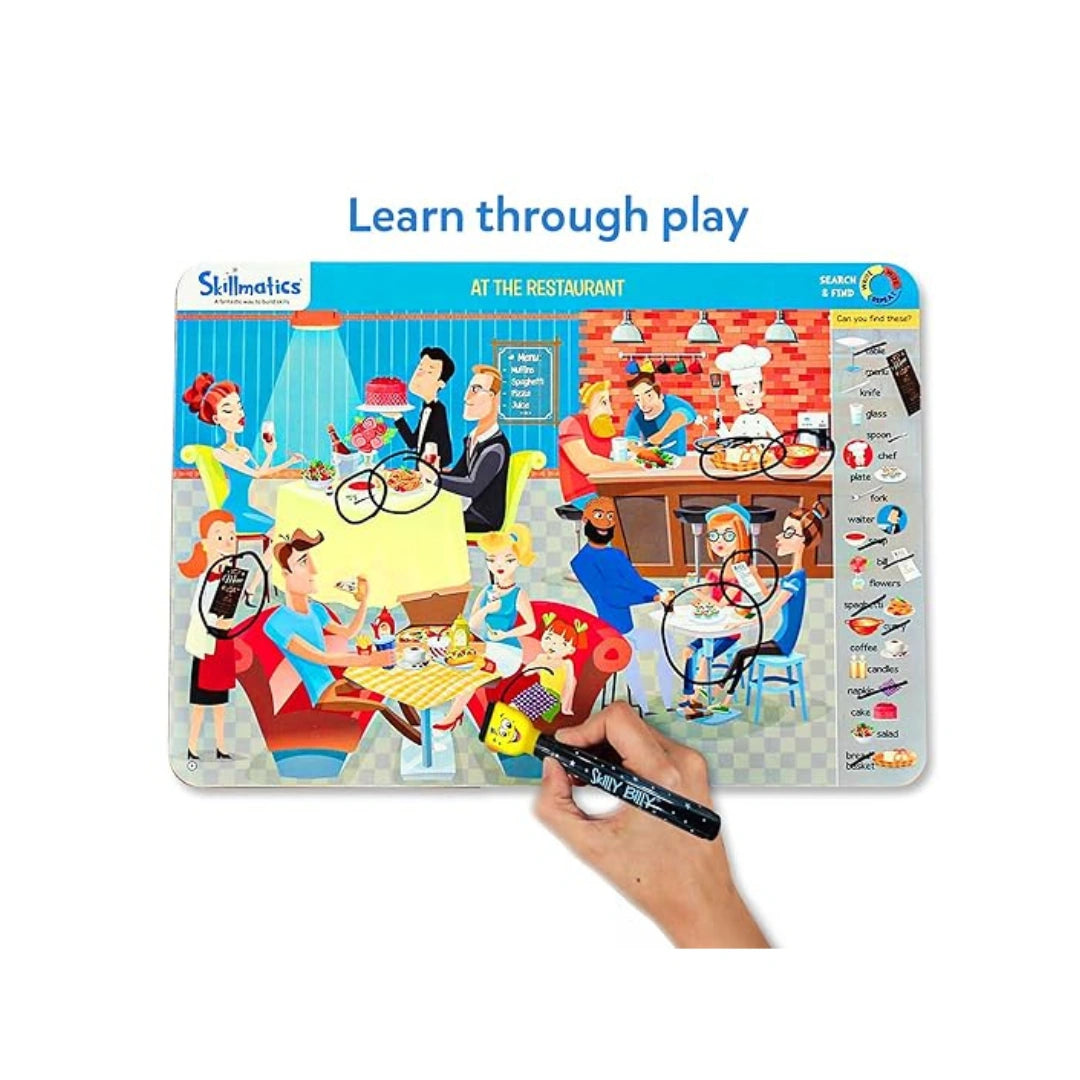 Search and find reusable learning activity game for kids.
