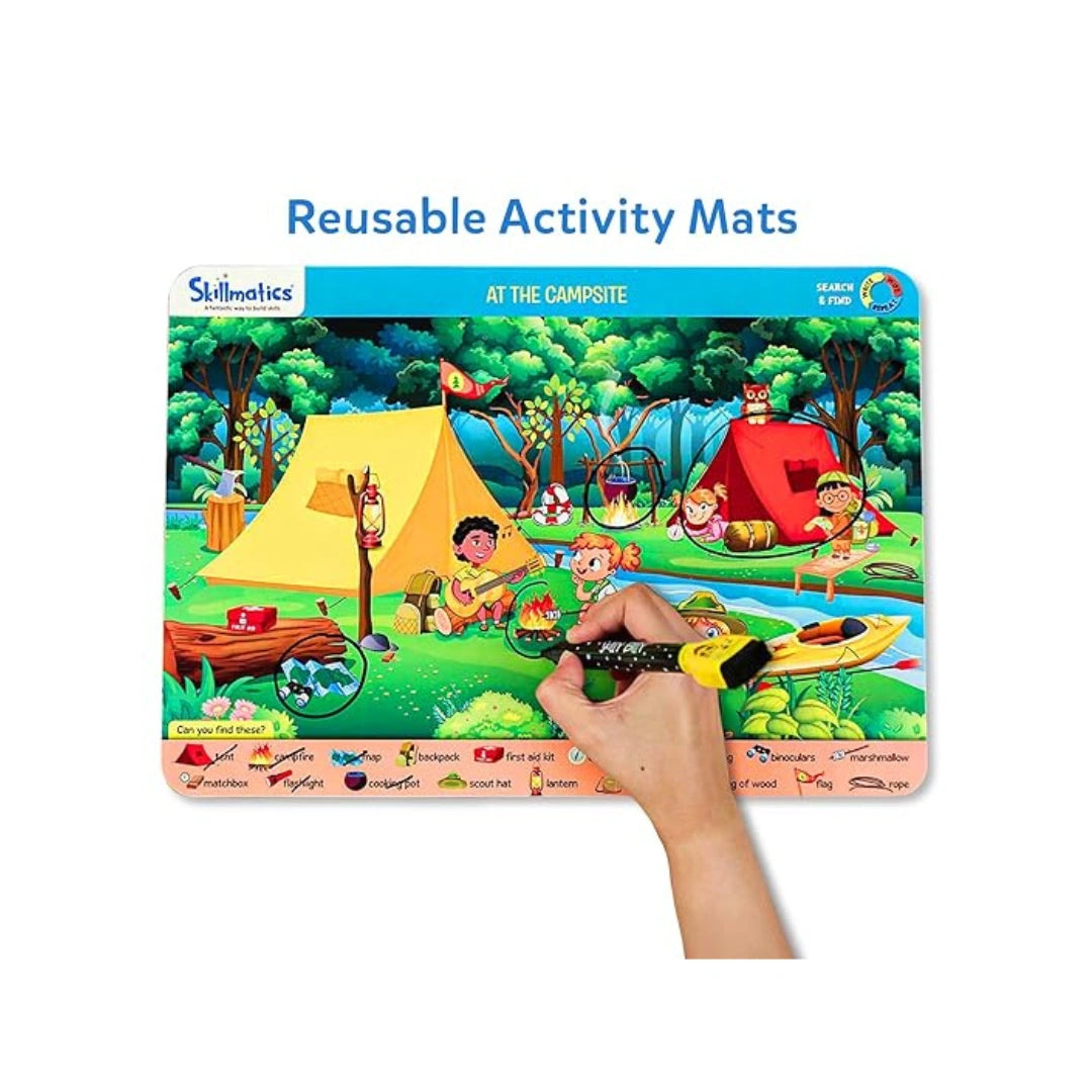 Search and find reusable learning activity game for kids.