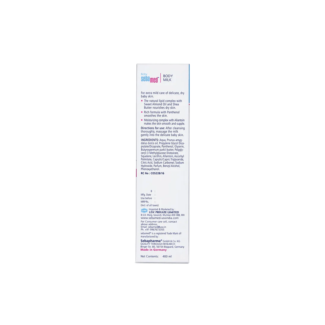 Sebamed Baby Care Sebamed Baby Body Milk For Kids |pH 5.5|Ideal for dry skin|Daily moisturisation