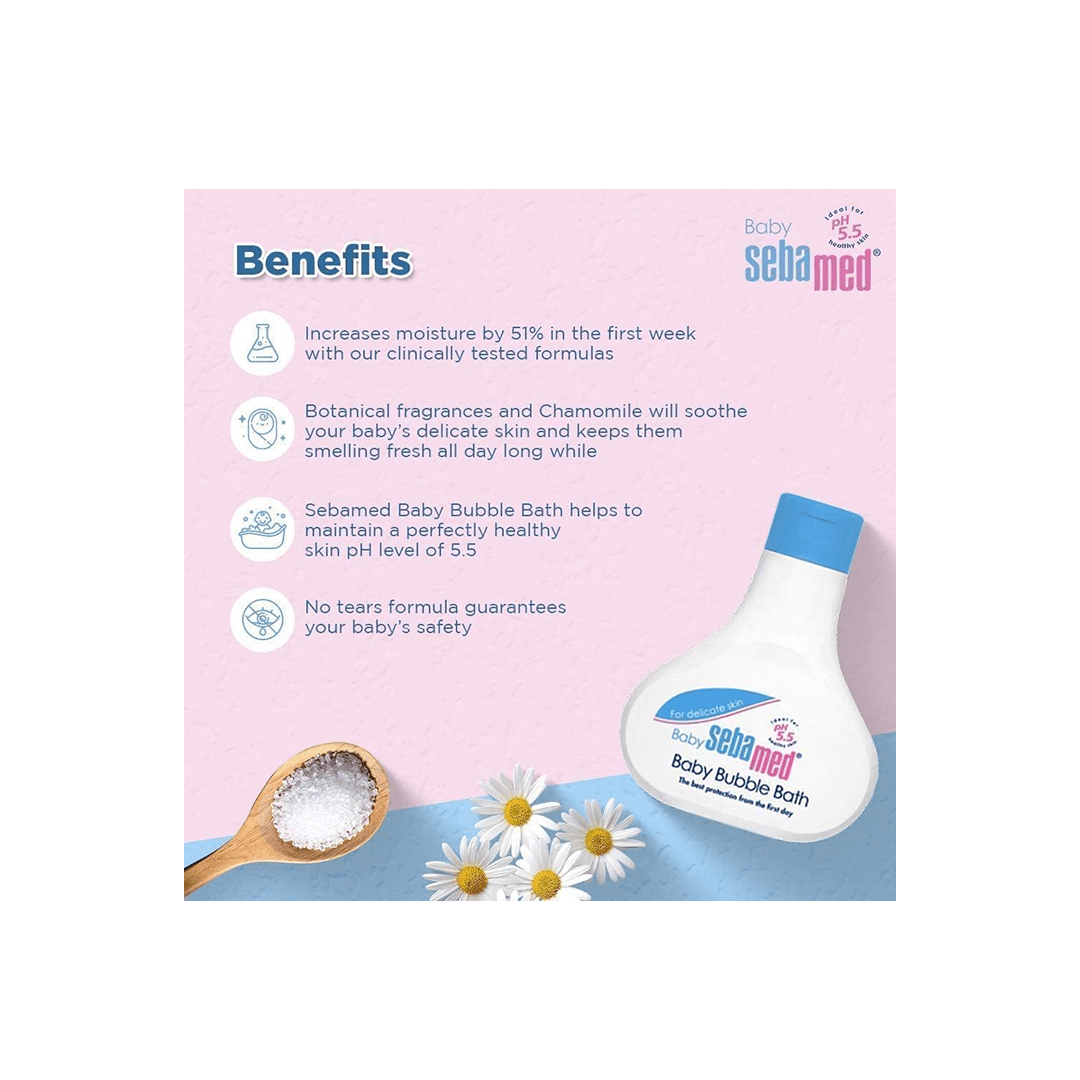 Sebamed Baby Care Sebamed Baby Bubble Bath 200 ml |With Chamomile For Kids
