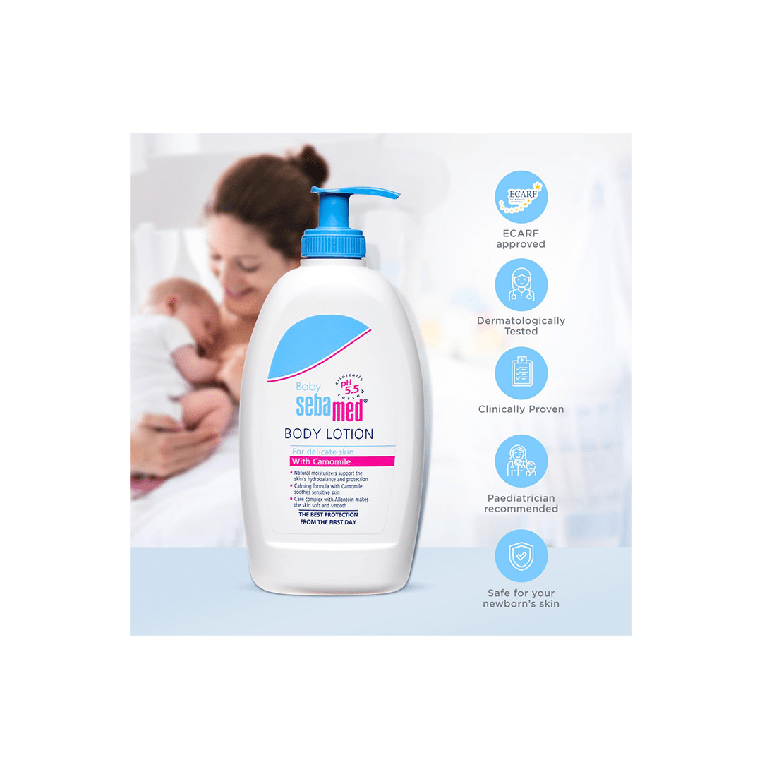 The Magic Lamps Sebamed Baby Body Lotion | Chamomile & Allantoin For Kids