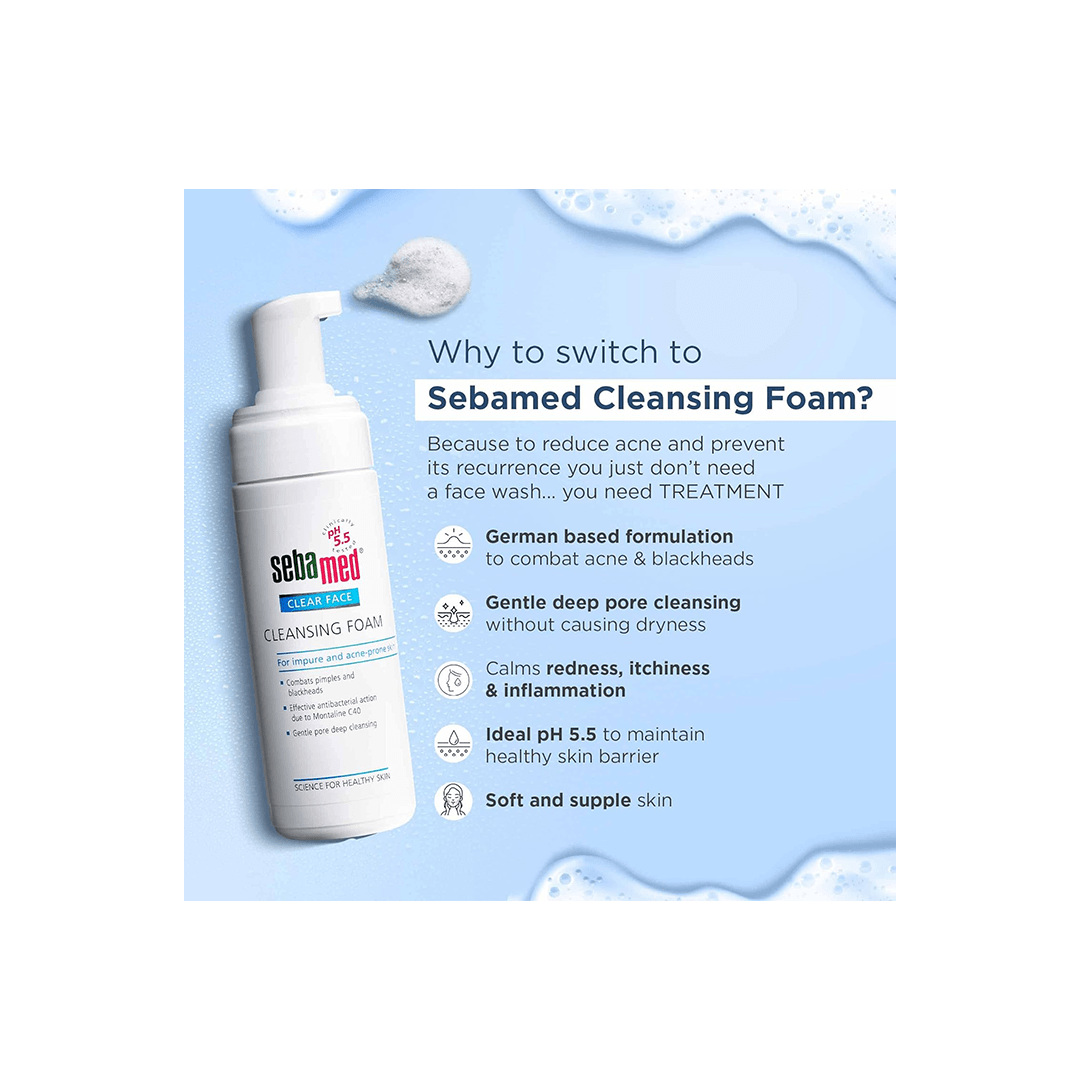 Sebamed Personal Care Sebamed Clear Face Cleansing Foam pH 5.5 C40 Clear Face Foam