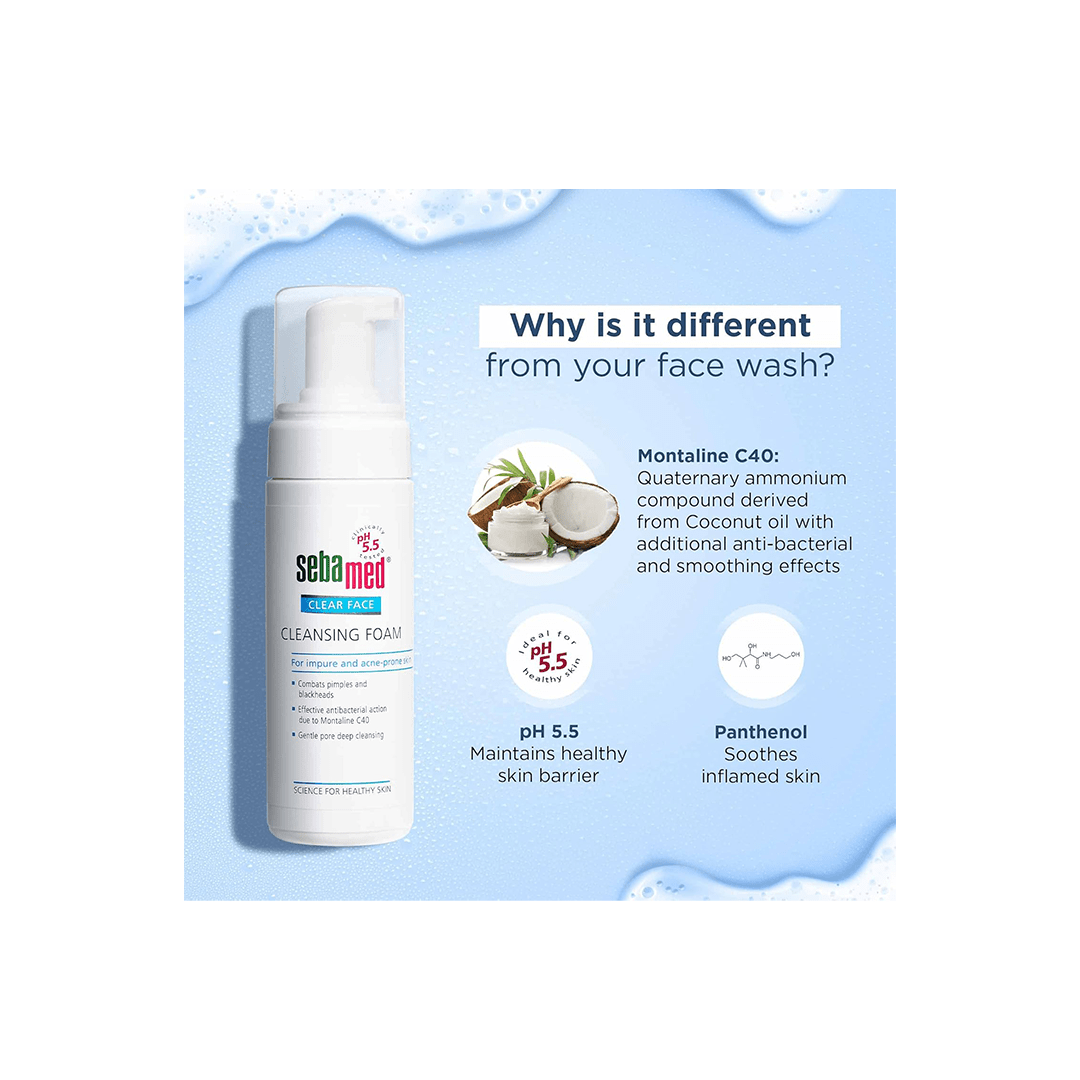 Sebamed Personal Care Sebamed Clear Face Cleansing Foam pH 5.5 C40 Clear Face Foam