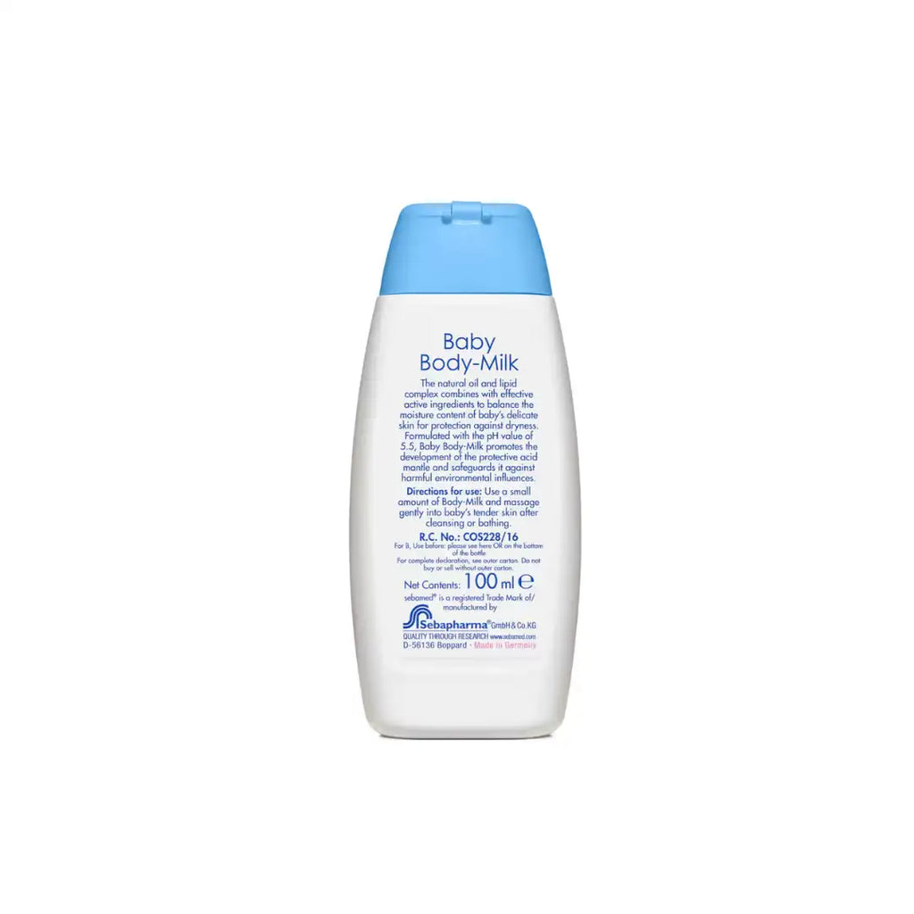 Moisturizing body milk for baby skin