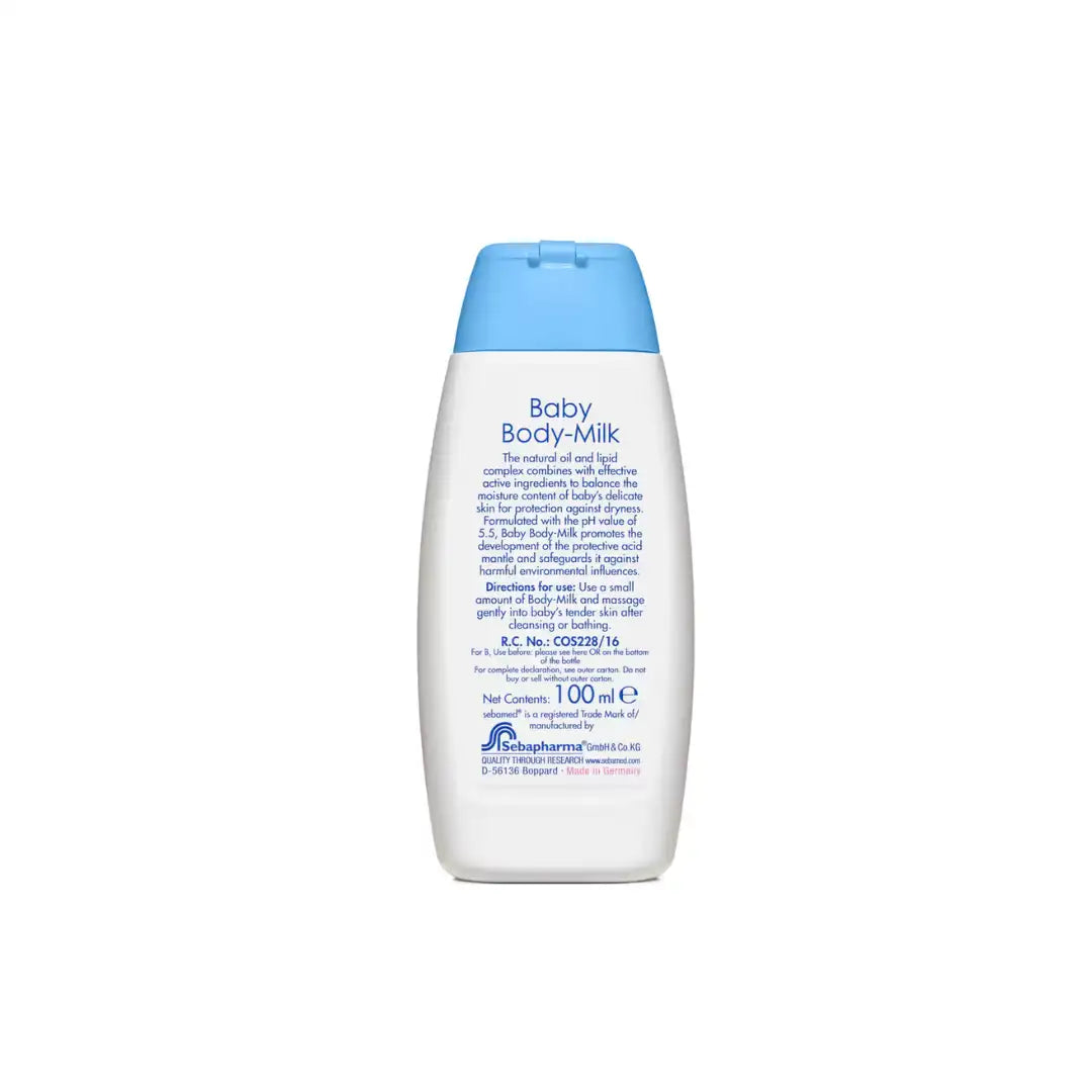 Moisturizing body milk for baby skin