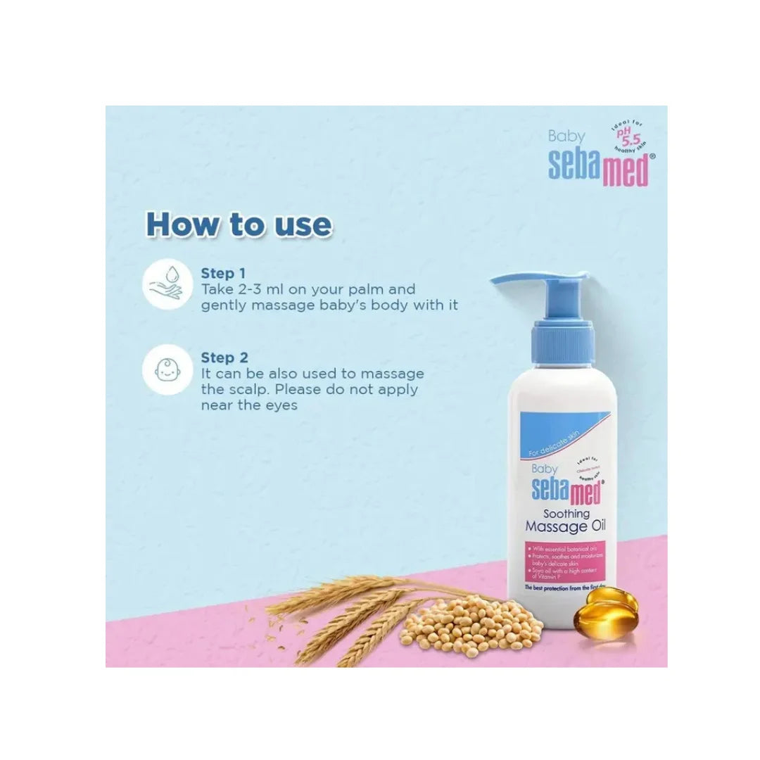 Baby massage oil for soft skin